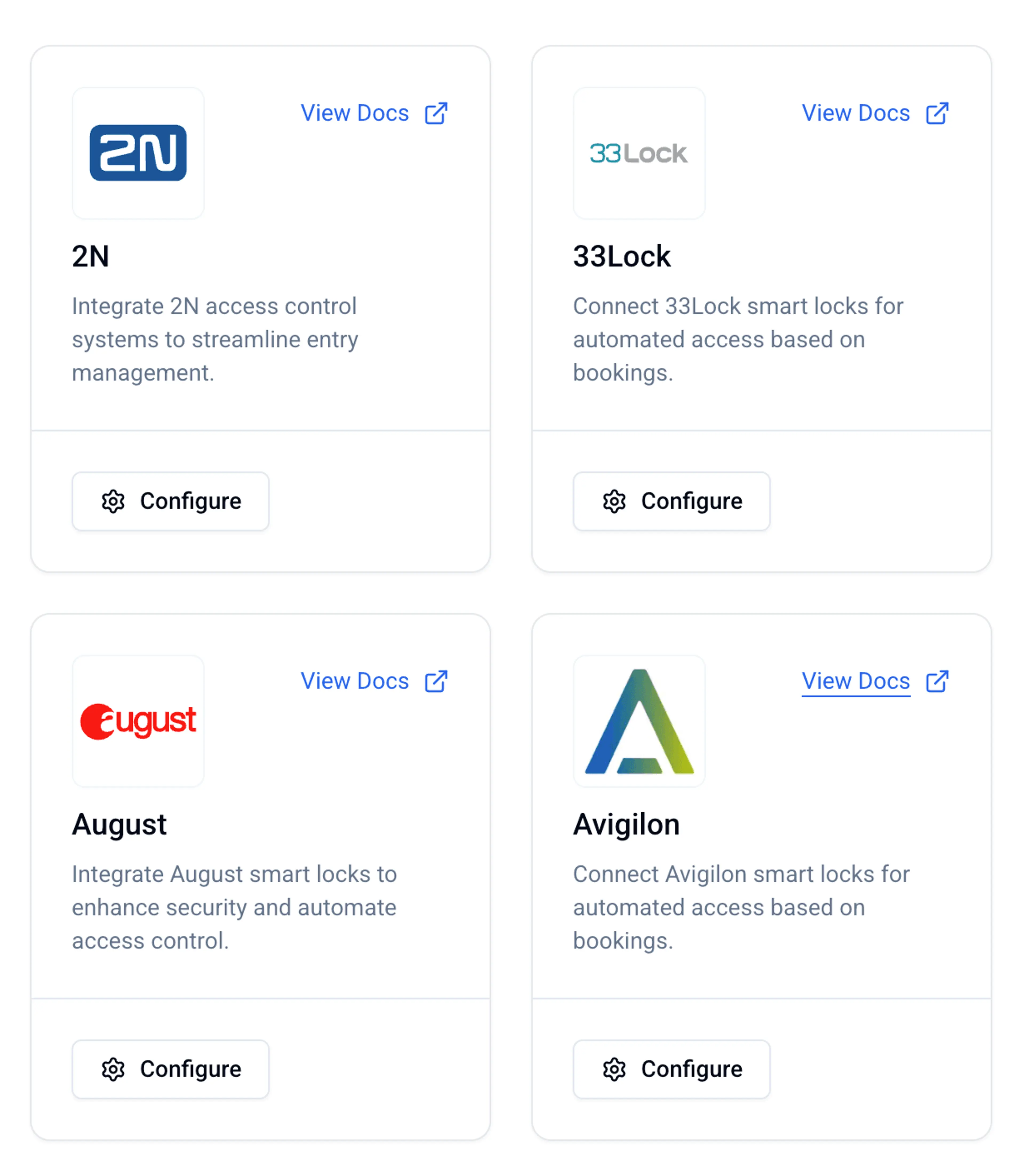 Teebly integrations list